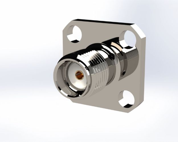 SMA Female Straight 4-Hole, Field Replaceable Air Section Design (.036), 5680-1CCSF