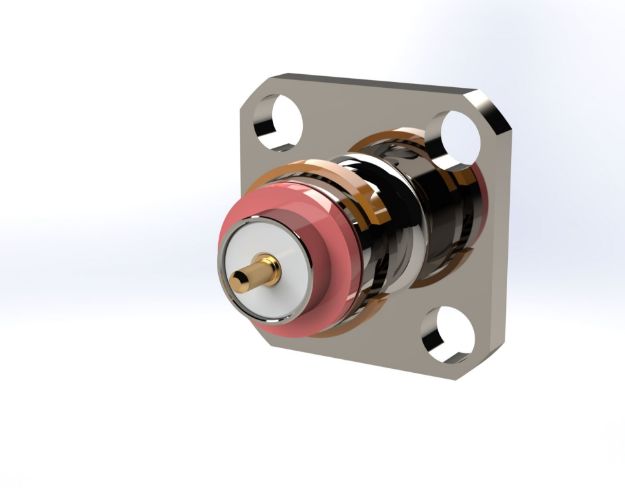 SMA Male Straight 4-Hole, Field Replaceable (.036), 5982-1CCSF