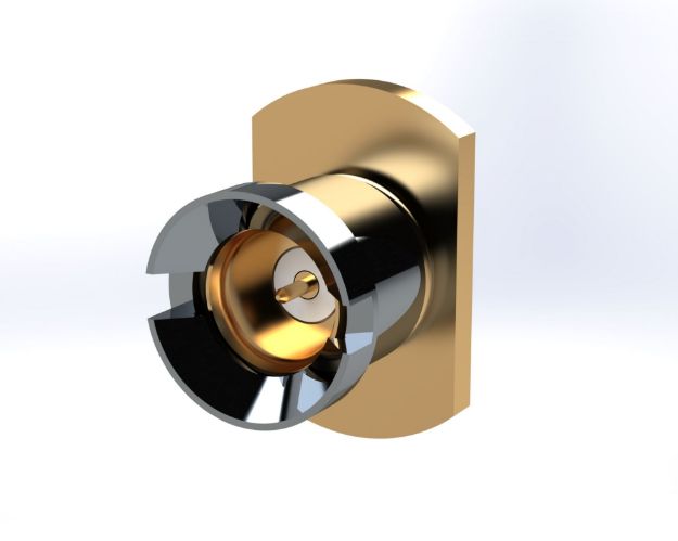 SMP Male Straight Bulkhead Panel Mount for .047 Semi Rigid, P662-1CC