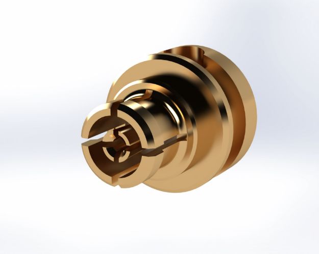 SMPM Female Miter Right Angle for .047 Semi Rigid Low Loss, P105-3CC
