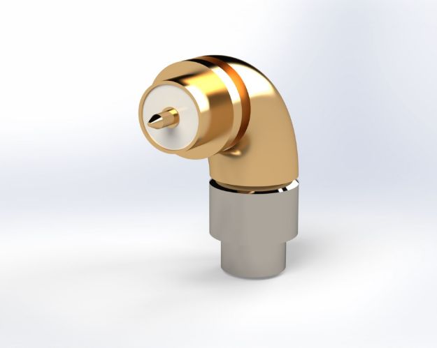SMA Male Radius Right Angle, .085 Semi Rigid Connector, 5236-2