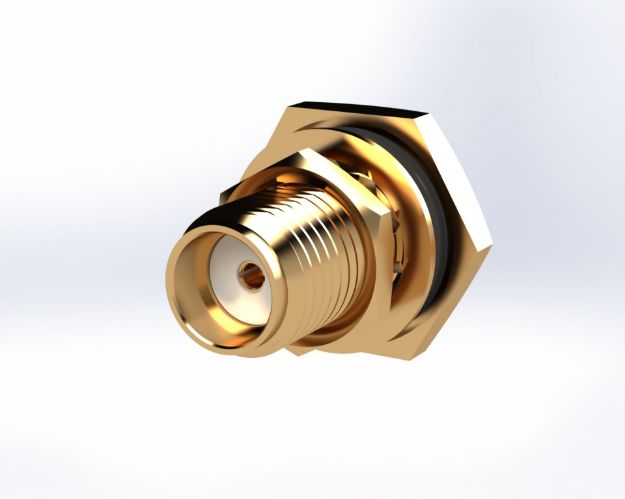 SMA Female Bulkhead, Straight .085 Semi Rigid Connectors, 5289-2