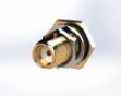 SMA Female Bulkhead, Straight .085 Semi Rigid Connector, 5289-2SF