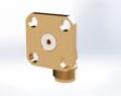 SMA Female Radius Right Angle to Field Replaceable (.036) PIN, 5530-1CC