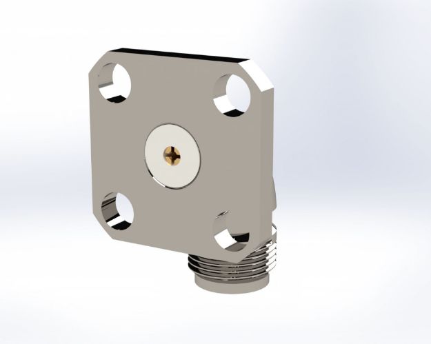 SMA Female Radius Right Angle to Field Replaceable (.015) PIN, 5530-5CCSF