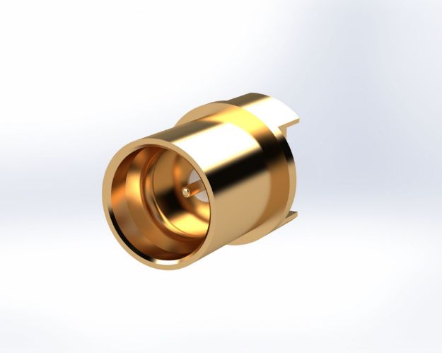 SMP Male Straight PCB Edge Mount Connector, FD