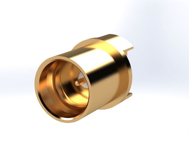SMP Male Straight PCB Edge Mount Connector, LD