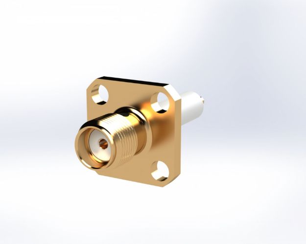 SMA Female 4-Hole to Straight Termination, 5220CC