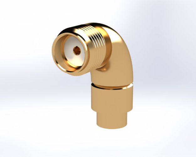 SMA Female Radius Right Angle TO Ø.085 Semi-Rigid CA, 5235-2CCSF