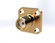 SMA Female 4-hole, .085 Semi Rigid  Connector, 5224-2CC