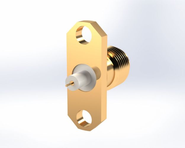 SMA Female 2-Hole, Micro Straight IP, Straight Termination, 5309-2CC