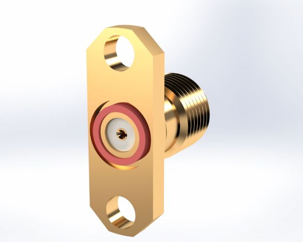 SMA Female 2-Hole, EMI, Field Replaceable (.015) PIN, 5602-5CC