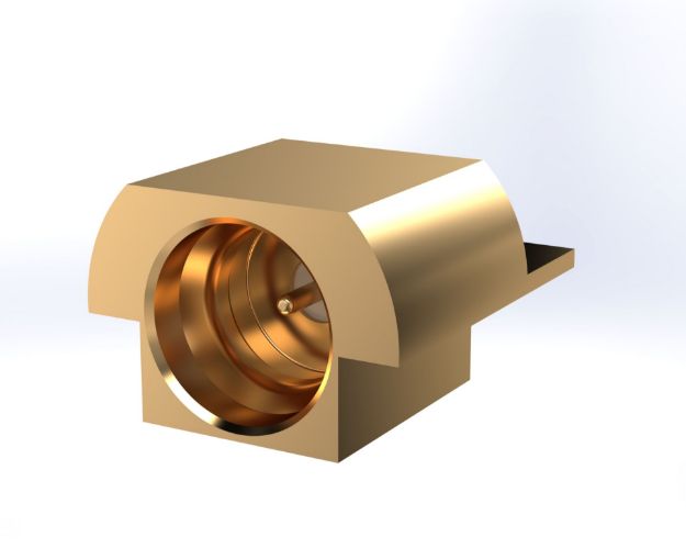 SMP Male Straight PCB Edge Straight Termination, FD