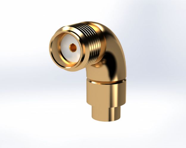 SMA Female Radius Right Angle, .085 Semi Rigid, 5235-2