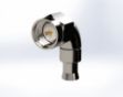 SMA Male Radius Right Angle, .141 Semi Rigid, 5236-1