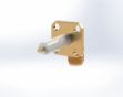 SMA Female Radius Right Angle, 4-Hole, Straight Termination, 5450CC
