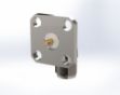 SMA Female Radius Right Angle, 4-Hole, Horizontal Slot (.012), 5580-1CCSF