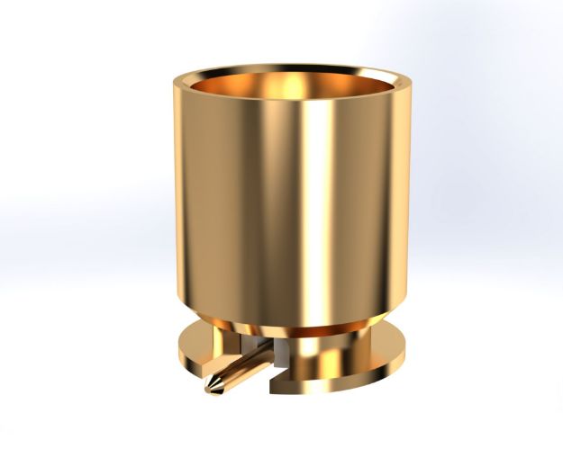 SMP Male Straight PCB Surface Mount Connector, LD