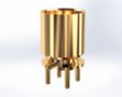 SMP Male Straight PCB Surface Mount Connector, Smooth Bore