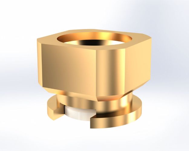 WMP Male, PCB Surface mount, Straight Nail-Head Contact