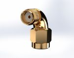 Radius Right Angle SMA Male to SMA Female Connector, 5490CC