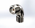 Radius Right Angle SMA Female to SMA Female Connector