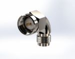 Radius Right Angle SMA Male to SMA Female Connector, 5490SF