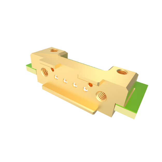 COREHC™ 2.5mm Pitch Edge Launch Solderless Connector, 4 Channel