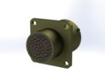 Connector, 38999I 15-35, PIN/PC, "N" PLZN, CAD BACK