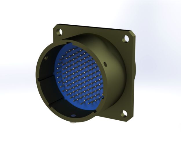 Connector, 38999I 25-35 PIN/PC, PI-FILTER, "N" PLZN FRONT