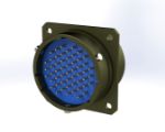 Connector, 38999II 22-53 PIN/PC-PI FILTER, "N" PLZN FRONT