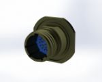 Connector, 38999III/24 13-35 PIN/S.C., PI FILTER "N" PLZN FRONT