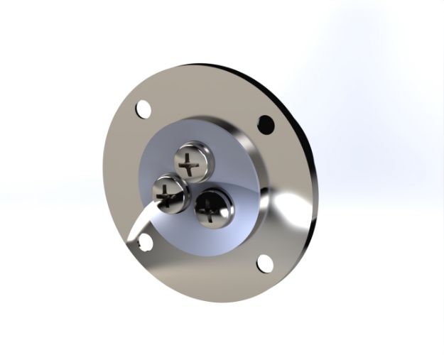 3 Contact Receptacle Screw Termination FRONT