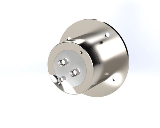 3 Contact Receptacle, Solder Cup FRONT