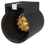 Quick Disconnect Keyhole Shorting Receptacle, Non-environmental, 15 Position, Pin Contacts, CB02-15P-1