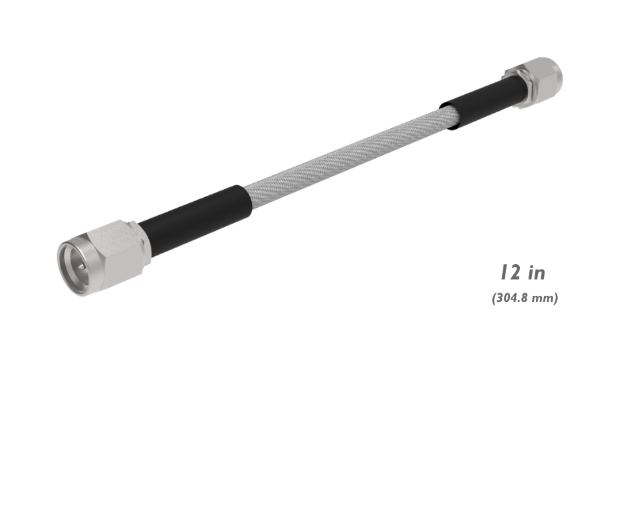 SEMI FLEX(R) SMA(M), 620, SMA(M), 12", 136366205212