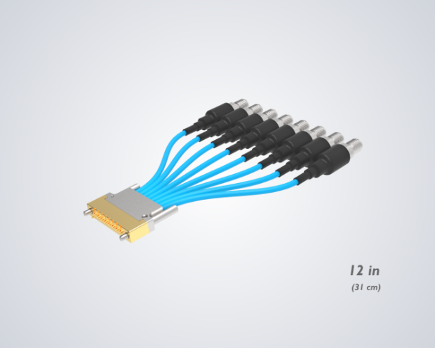 CoreHC 079 Assy, 1xRow HC2 8CH to 2.92mm(F), 031cm, TM7SSSH28R9FS031C